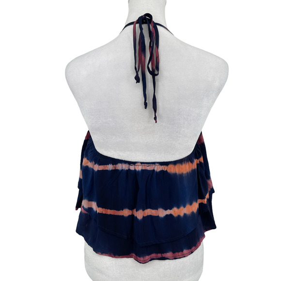 NWT - OLIVACEOUS Tie Dye Keyhole Halter Top - Size Small - Picture 2 of 9